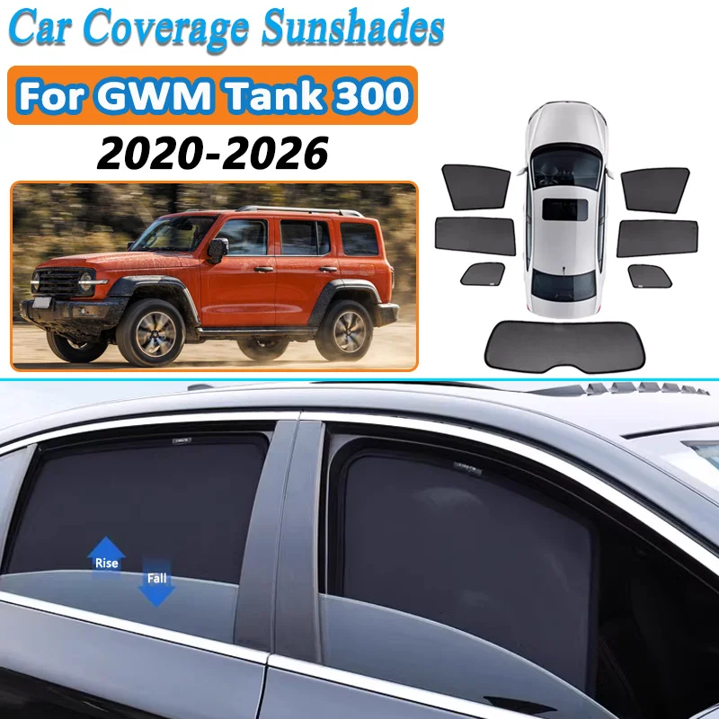 

For Tank 300 2020-2026 Sunshades Car Front Rear Window Sun Shades Sunscreen Cover Curtain Protector Sun Visors Auto Accessories