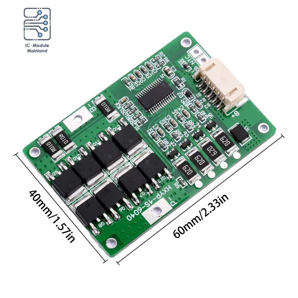 4S 3.2/3.7V 18650 Li-Ion BMS PCB Buck-Boost Circuit Protection Board Unit Balancing Function