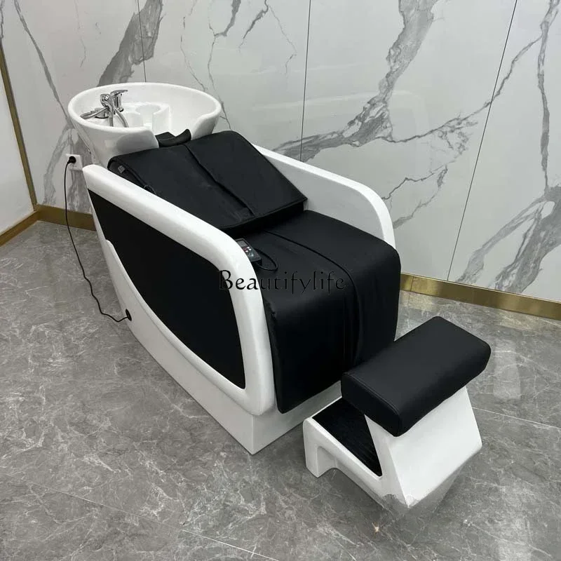 

FG17New High-End Shampoo Chair Barber Shop Lying Half Flushing Bed