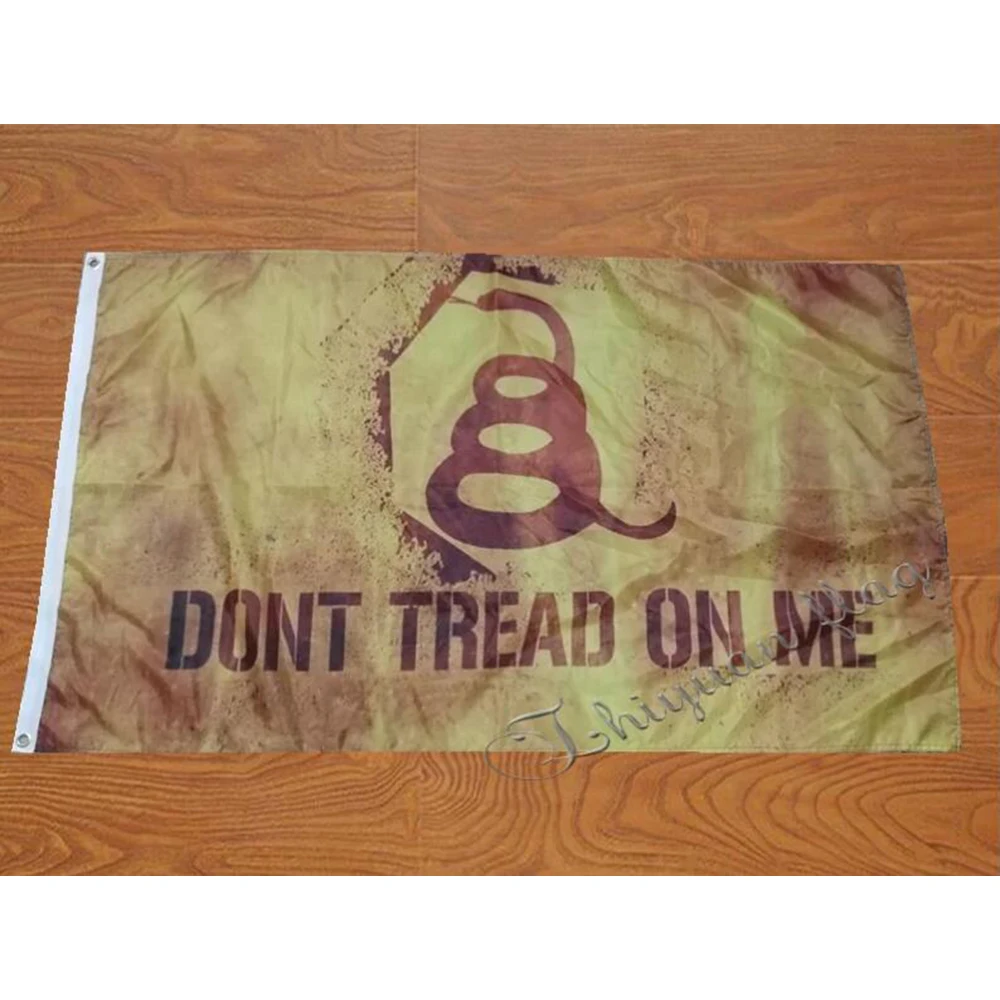 DONT TREAD ON ME Vintage Gadsden Flags Banners 3x5ft 2X3FT