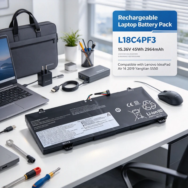 L18C4PF3 15.36V 45Wh 2964mAh Laptop Replacement Battery for Lenovo IdeaPad S540-14IML C340-14API Flex-14IML L18C4PF4 L18M4PF4