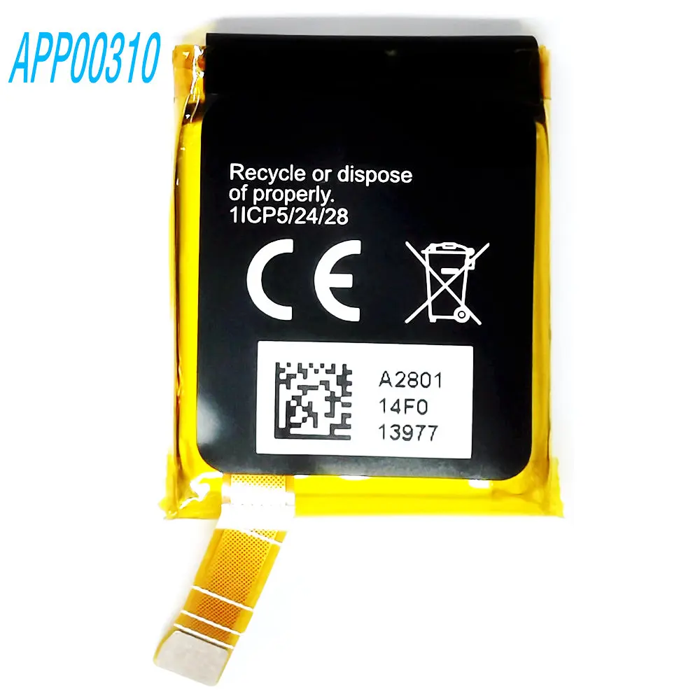 

2025 Year APP00310 A2801 400mAh 3.85V Rechargeable Battery for Apack Fossil Gen 6 EFC1-492428