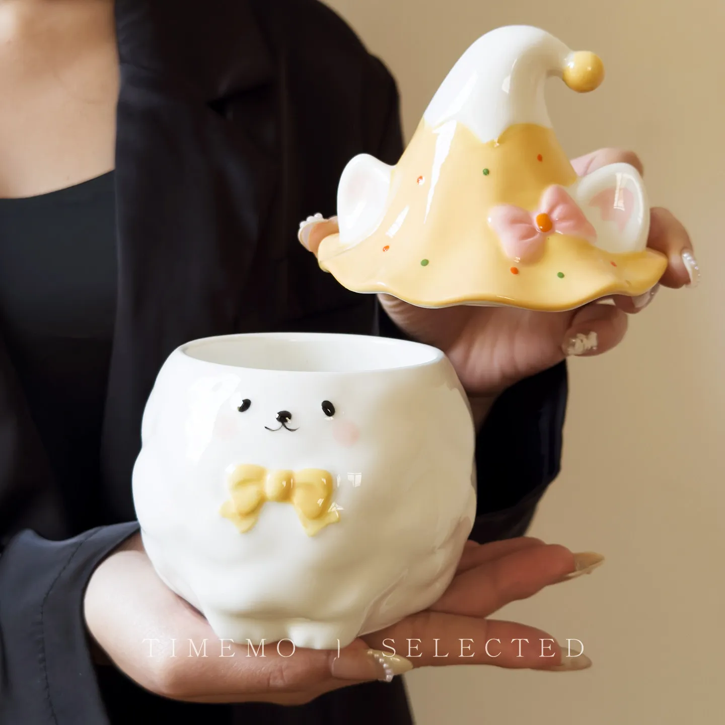 Super Cute Samoyed Mug, Silly Healing Birthday Gift, Exquisite Ceramic Water Cup, Exquisite Table Decoration Gift