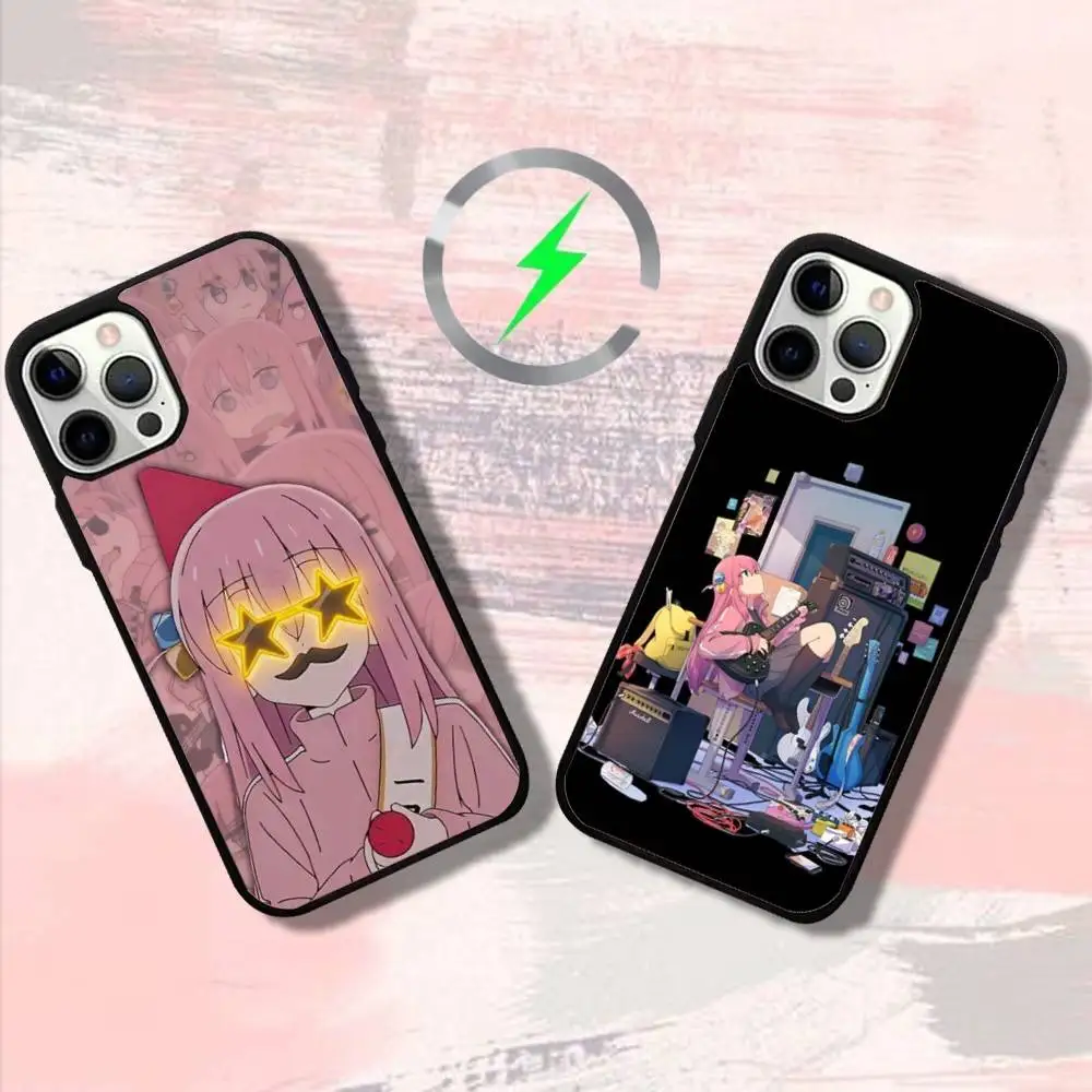 

Anime B-Bocchis The Rocks Phone Case For iPhone 16,15,14,13,12,11,Pro,Max,Plus,Mini,SE4,E Magnetic Magsafe Wireless Charging