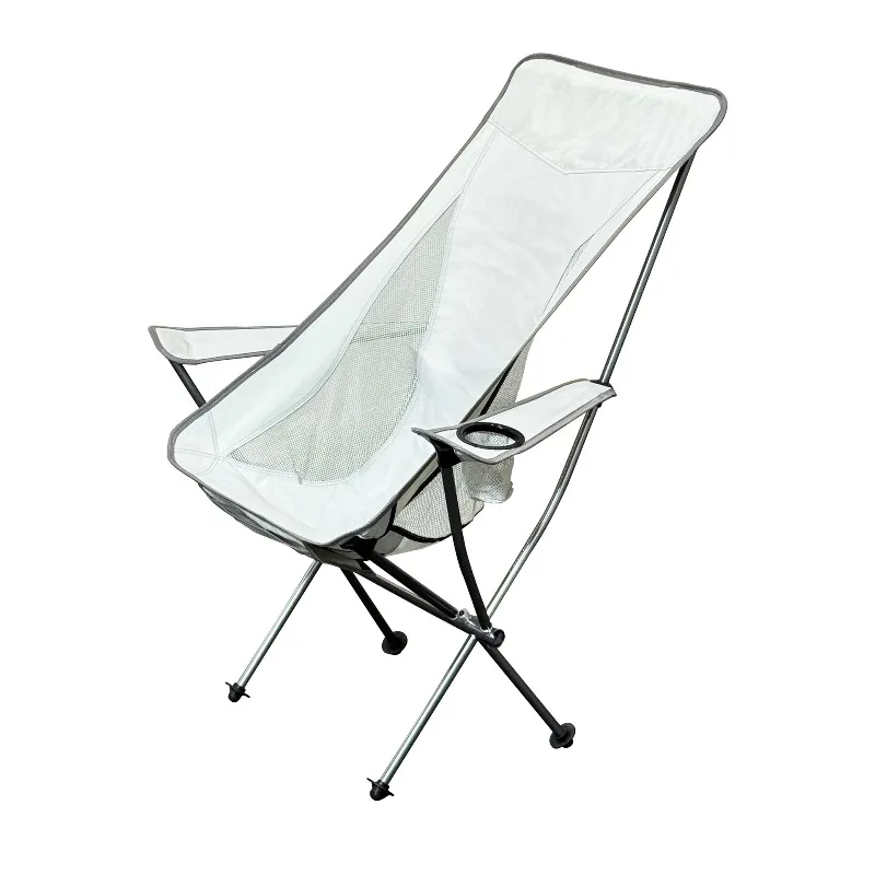 Outdoor Folding Chair Camping Camping Essential Artifact Fishing Folding Chair Armrest Moon Chair