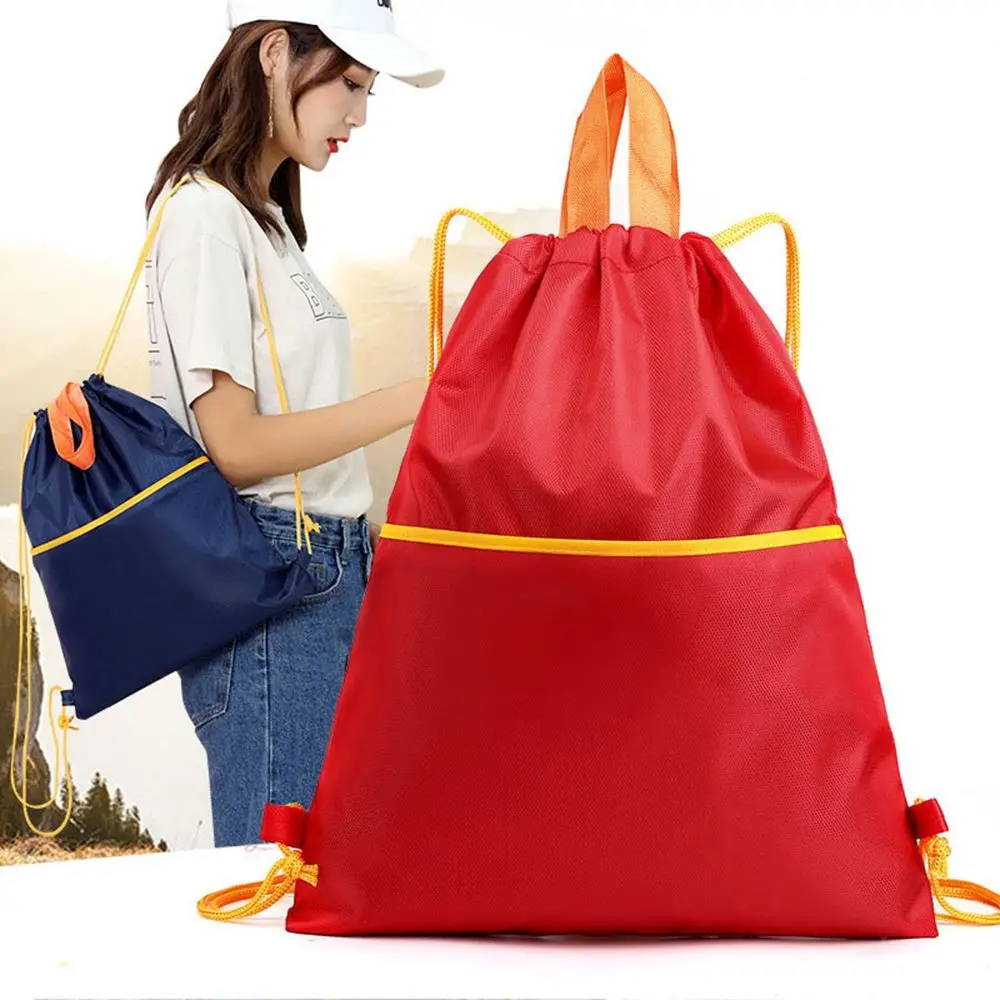 Capacity Drawstring Pocket Storage Bag Sport Mountaineering Bag Drawstring Bag Outdoor Backpack Travel Bag Portable Sports Bag