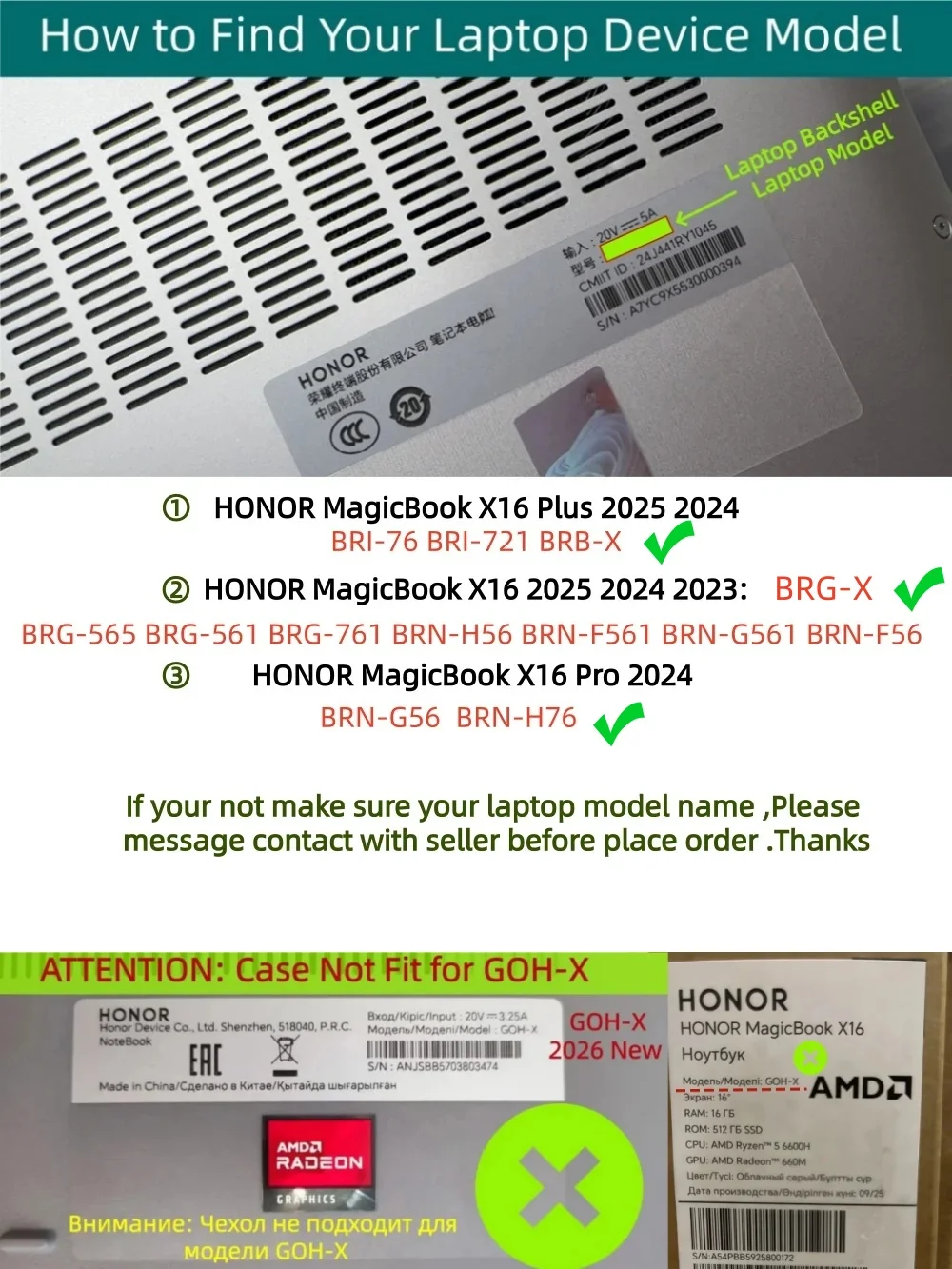 Matte Case for 2024/2025 Honor MagicBook X16 Plus Laptop Cover 16 Inch Anti-Scratch Hard Protective Shell for MagicBook X16 Pro