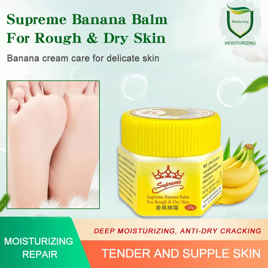 

10/20Pcs Thailand Banana Oil Anti-Cracking Moisturizing Cream Hand Foot Heel Anti Chapping Nourishing Ointment 20G