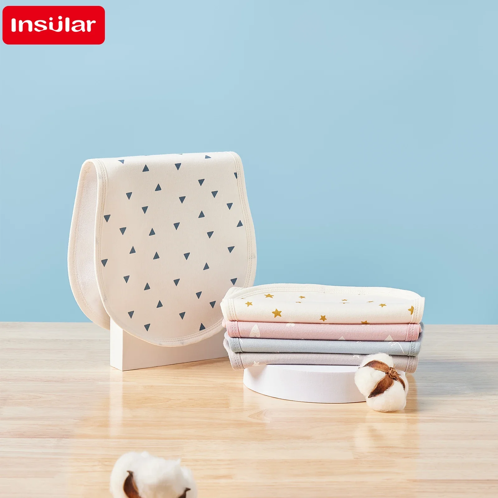 

New 3 Levels Baby Burp Cloths 100% Cotton Infant Bibs Kids Anti-vomiting Pat Hiccup Towel Feeding Towel Skin-friendly Child Care