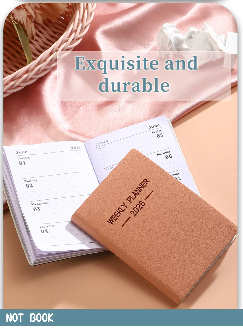 A7 Daily Planner Notebook Morandi PU Cover 7
