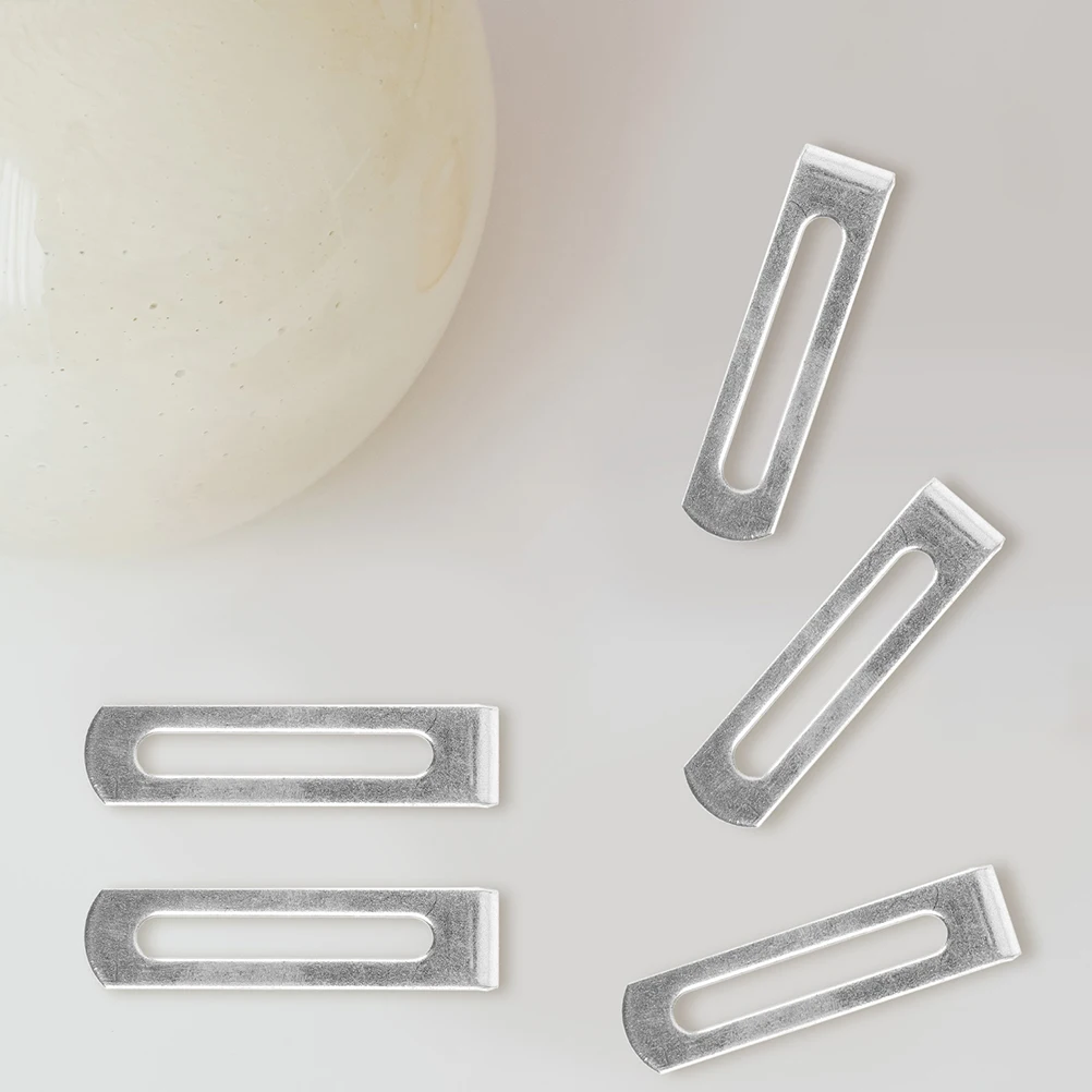 

10pcs L-shaped Corner Brackets 50x24x12x1.5mm Heavy Duty Metal Connectors Shelves Cabinets Furniture Stability Small Angle