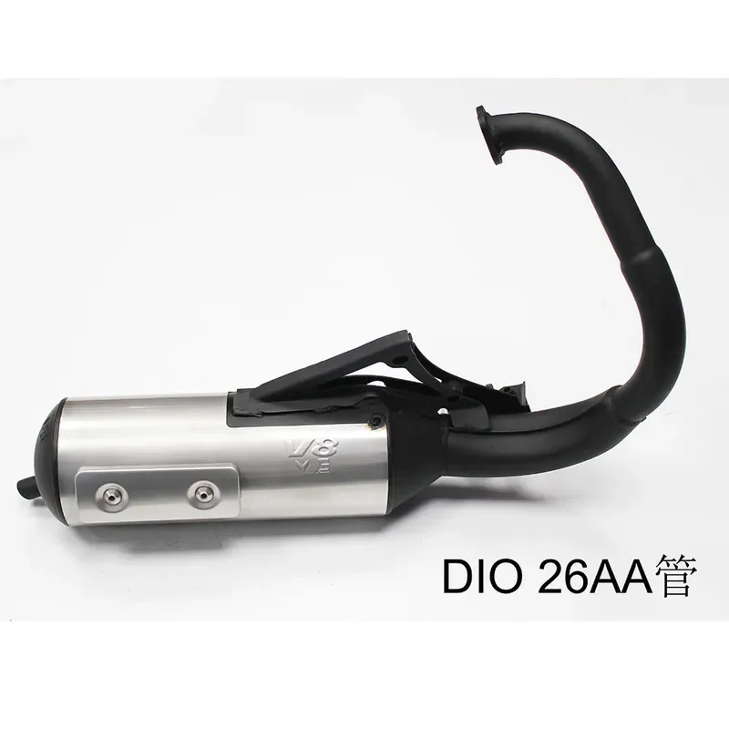 Racing Exhaust Pipe for JOG50 JOG90 V8 - W004 11 Section Straight Muffler for  2-Stroke Scooter Performance