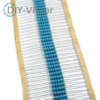230 pcs 2W Metal film resistor 1% 22R~1M 22R 51R 100R 1K 62K 82K 100K 120K 150K 180K 200K 220K 240K 300K High pressure resistor