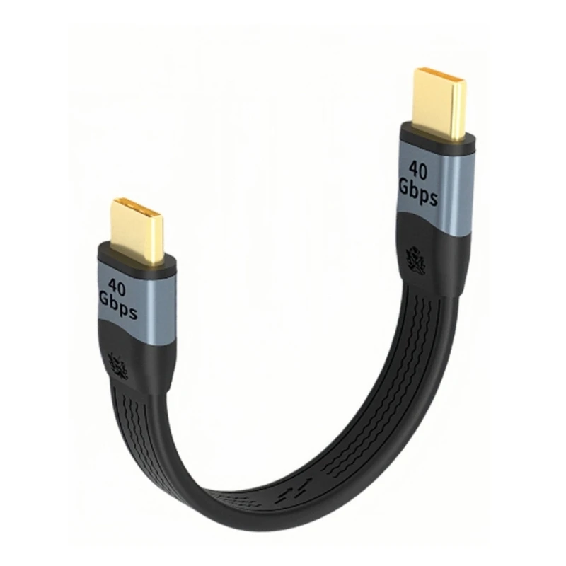 USB C to C Charging Cable,USB4.0 40Gbps Capability 100W Fast Power 8K Video Flexible FPC Soft 14cm Highly Performances