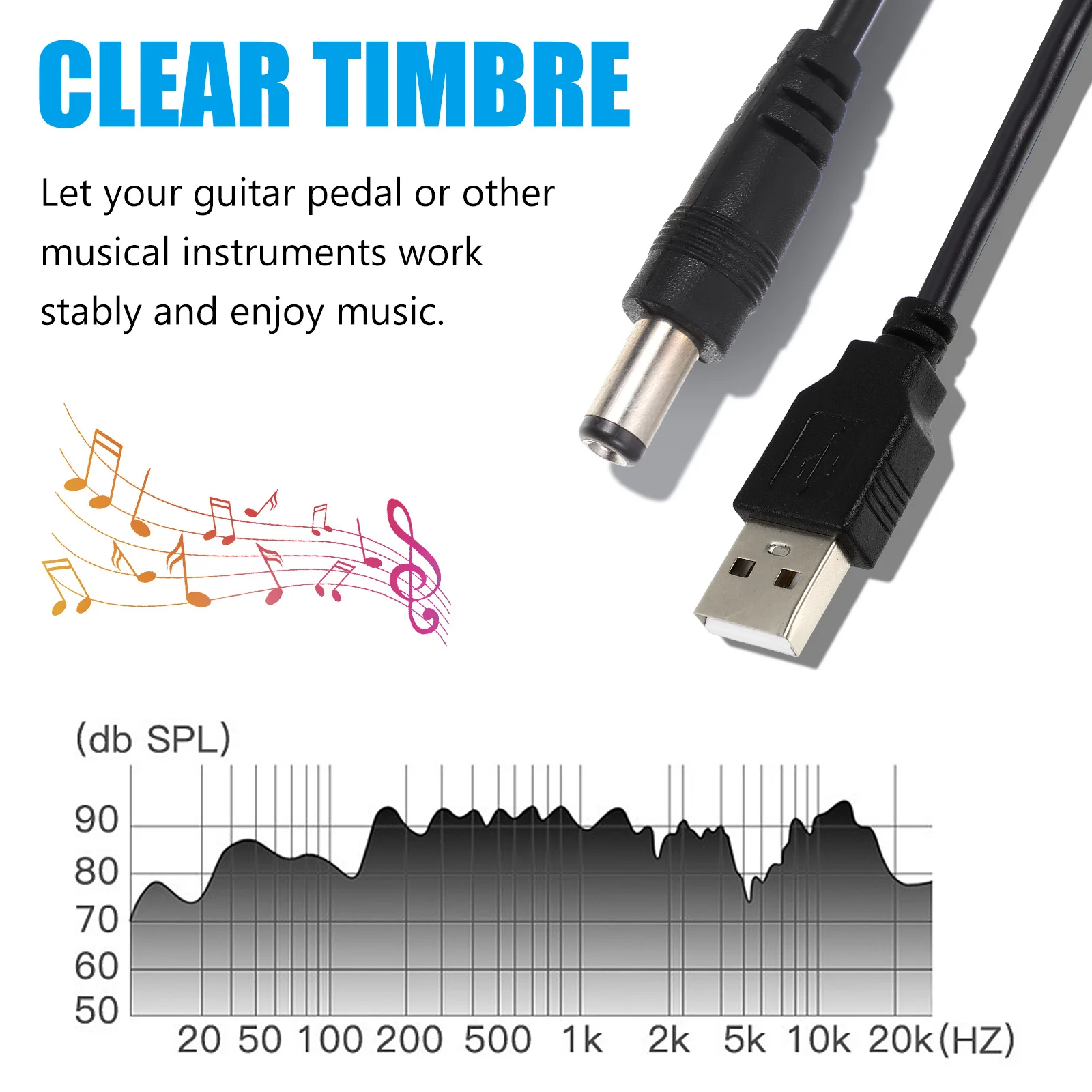 

1 Set Universal Dc Charging Cable Adapter Usb To Dc Power Cord For Camera High Temperature Resistance Overload Protection Short