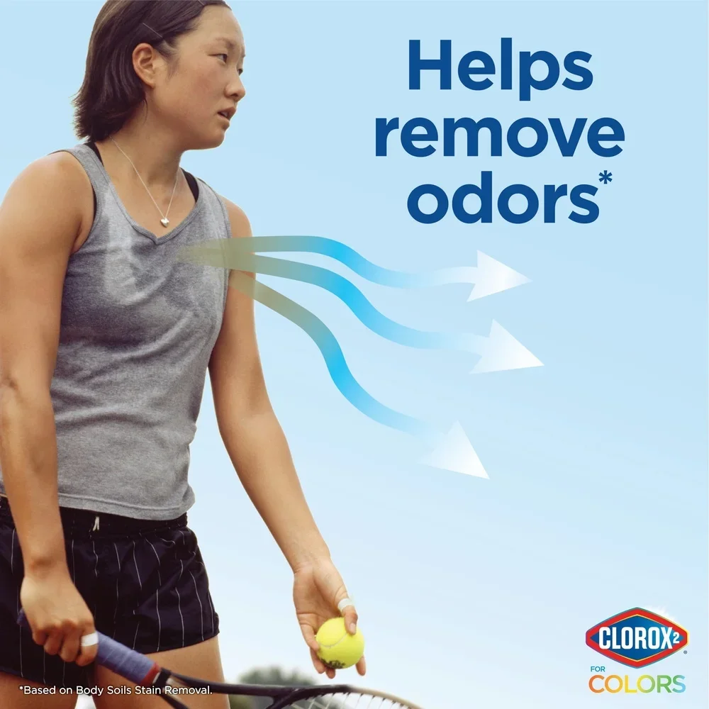 Laundry Stain Remover Pods Color Brightener 3-in-1 Formula Odor Eliminator Tough Stains Safe All Fabrics HE Washers