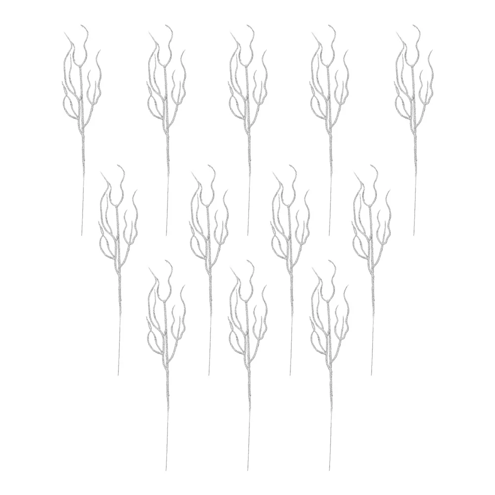 

12Pcs Artificial Plants Simulated Leaves Set Xmas Decoration Party Wreath Photo Props Home Greenery Artificial Plants