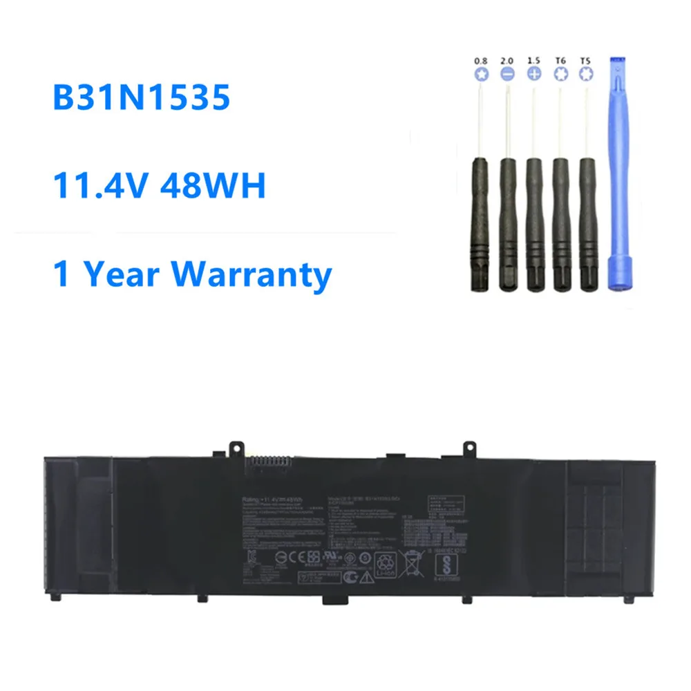 11.4V 48WH B31N1535 Laptop Battery For ASUS ZenBook UX310 UX310UA UX310UQ UX410 UX410U UX410UA UX410UQ U4000U U400UQ RX310U