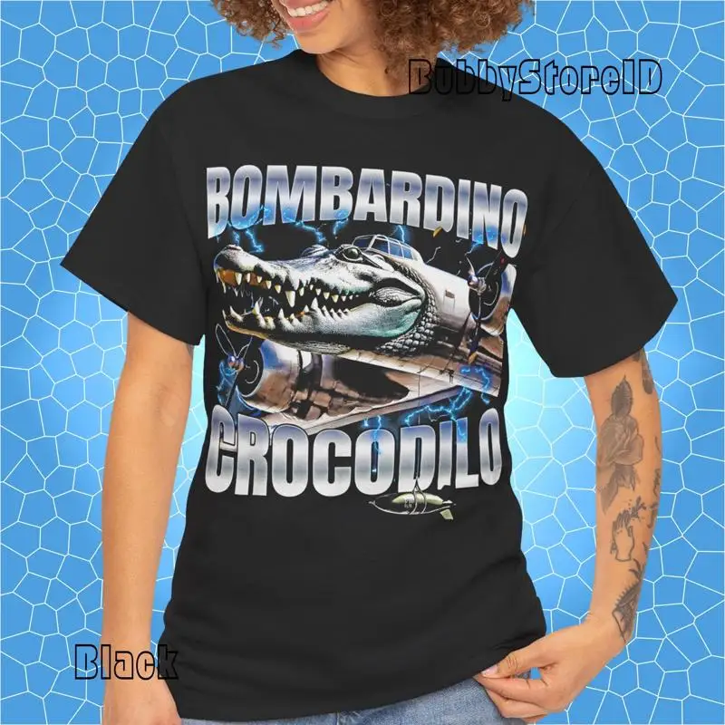 

Italian Brainrot Bombardino Crocodilo Funny Meme T Shirt