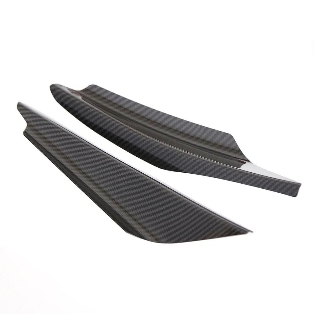 Picture 6: 4pcs Universal Front Bumper Splitter Spoiler Abs Lip Diffuser Carbon Fiber Look Durable Car Styling Upgrade For Car Exterior
