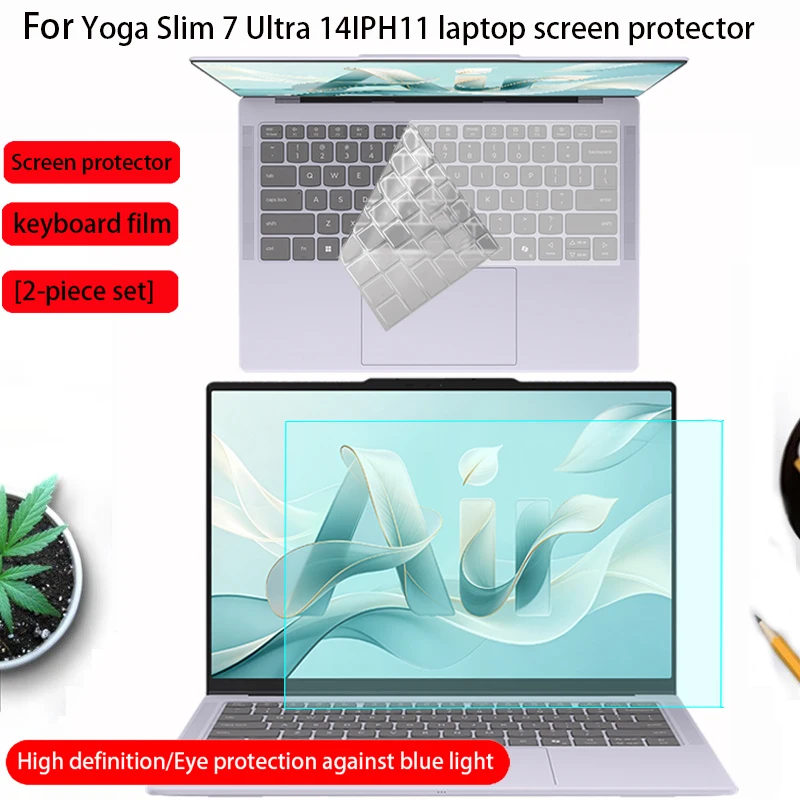 For Lenovo Yoga Slim7i Ultra Aura14 Screen Protector Anti-Reflective Yoga Slim 7 Ultra 14IPH11 Keyboard Film Laptop privacy film