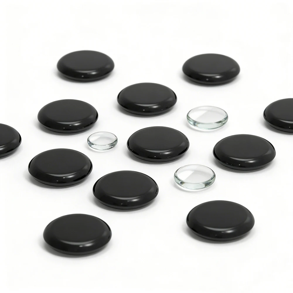 20Pcs Furniture Protective Foot Pad Black PE Sliding Pad Self-Adhesive Mobile Sliding Pad Silent Wear-Resistant Table&Chair Pad