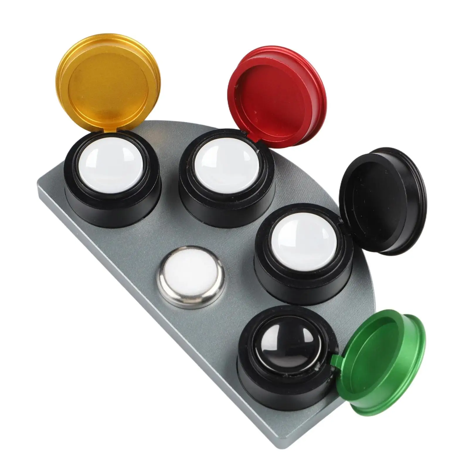 4 Dish Watch Oil Cup Metal Material for Watch Repair with Color Coded Design for Easy Lubricant Identification