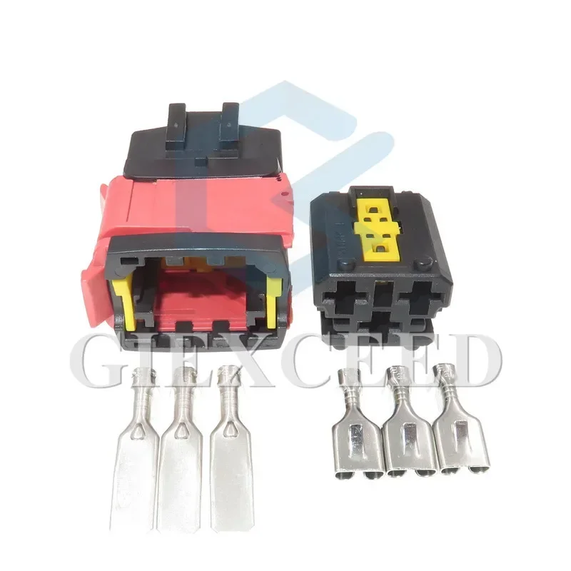 

3 Pin 1544226-1 15442265-2 6.3mm Auto Wire Plug Connector AC Assembly For High Current Wiring Harness Socket