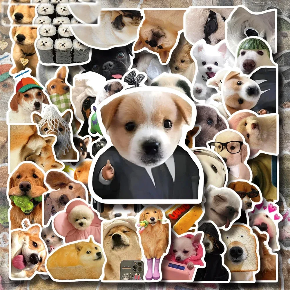 

50PCS MEME Dog Themed Stickers Decals For Phone Laptop Suitcase Notebook Skateboard Waterproof Sticker