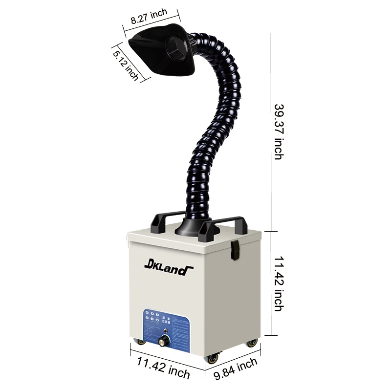 120W220VSmoking Instrument Smoke Absorber With Activated Carbon Filter Sponge Cutting Solder Fume Extractor