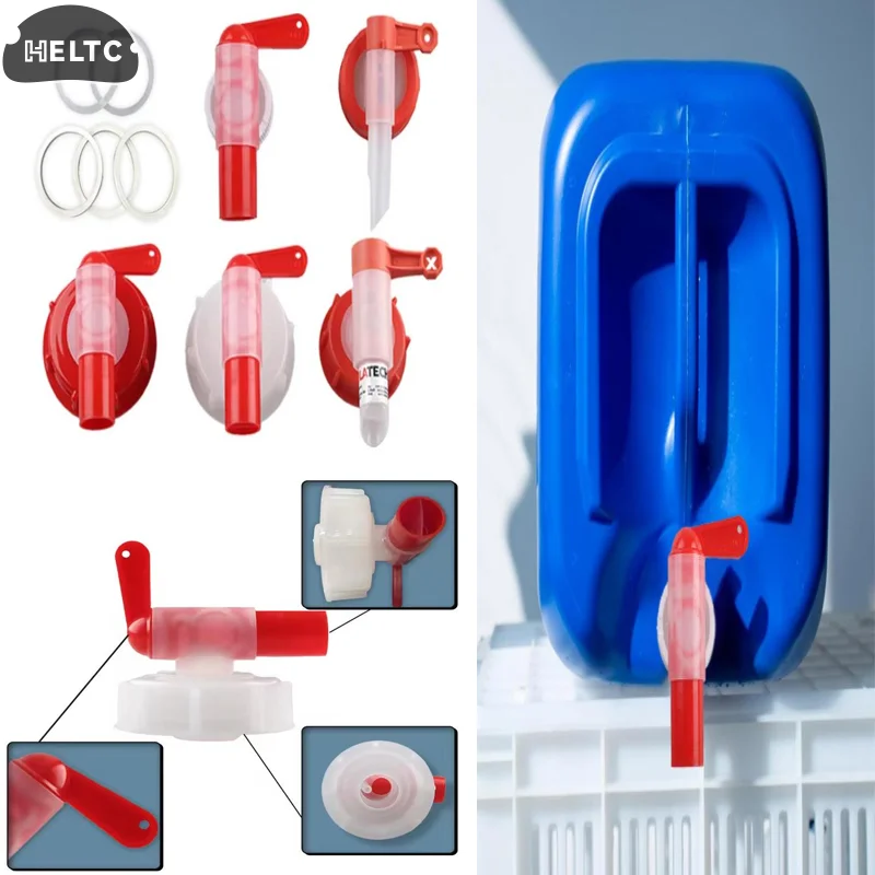 

1 шт. Садовый кран DN61 61 мм для подачи питательных растворов, красно-белый пластиковый кран для сада и улицы