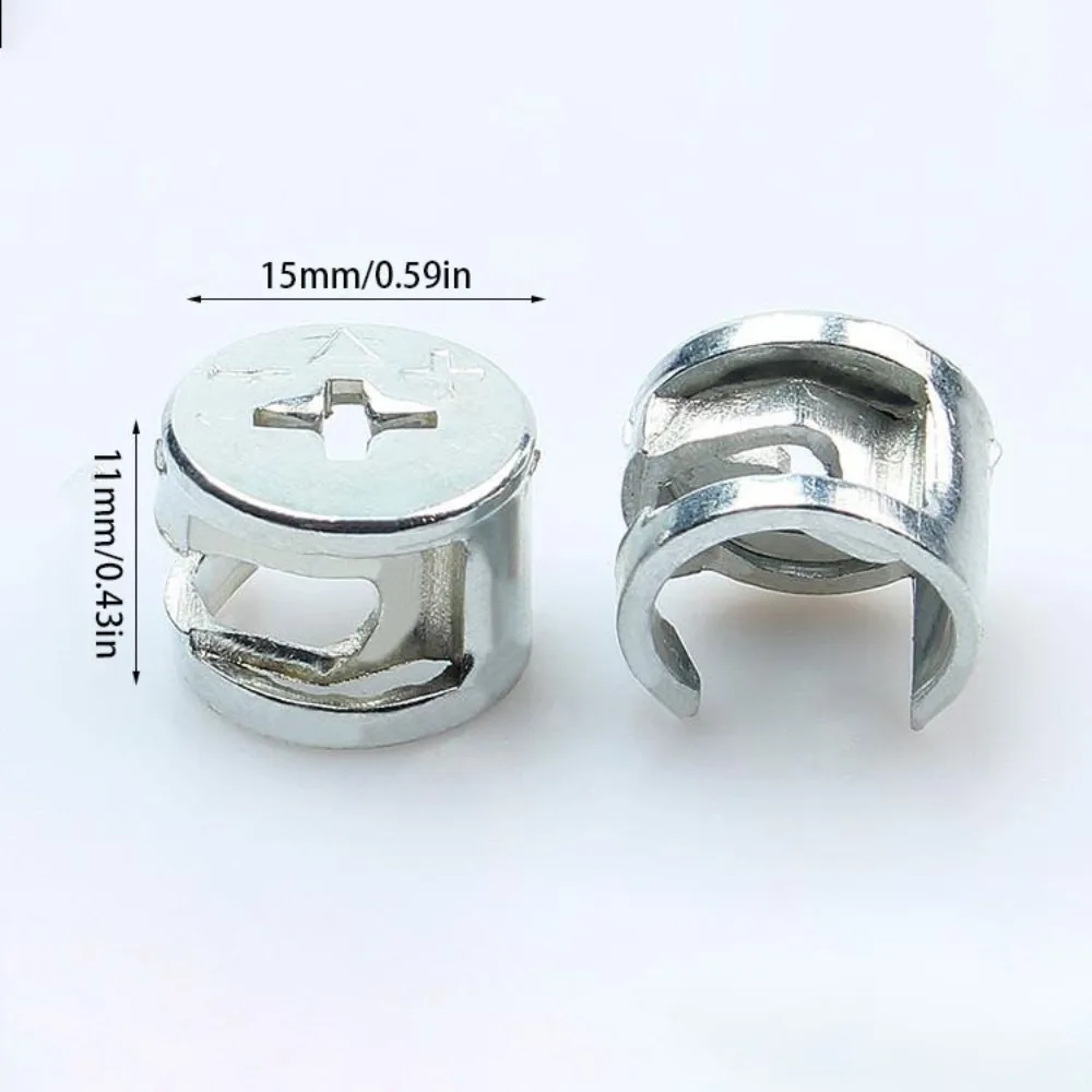 

Connection Screw 3 in 1 Furniture Screw Assembly Kit Reinforced Eccentric Wheel Nut Mini Durable Cam Lock Nut Cabinet