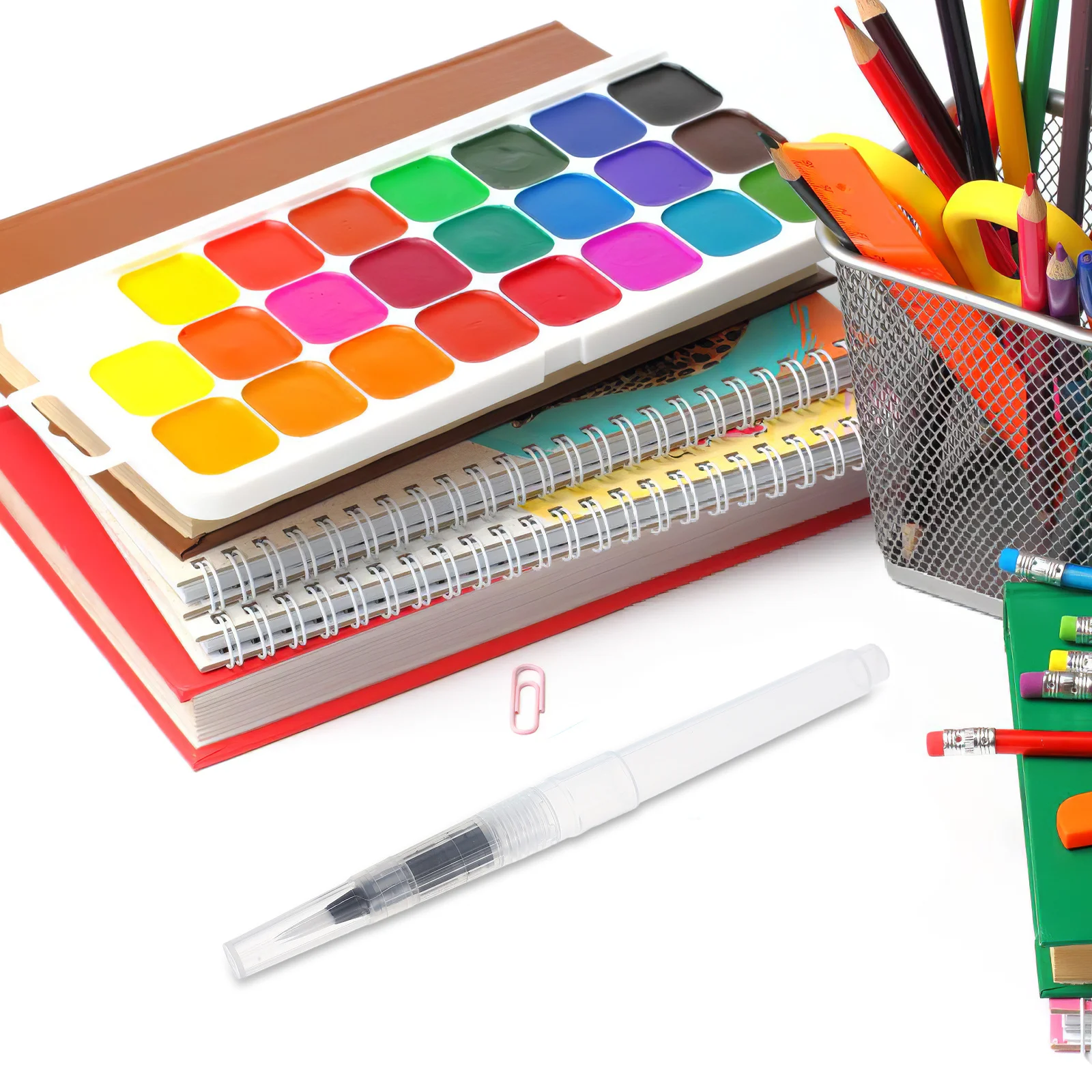 10 قطع من فرش المياه القابلة لإعادة الملء لرسم الخط الدقيق بالألوان المائية ومزج الفنانين والهواة وعلامات المياه #3