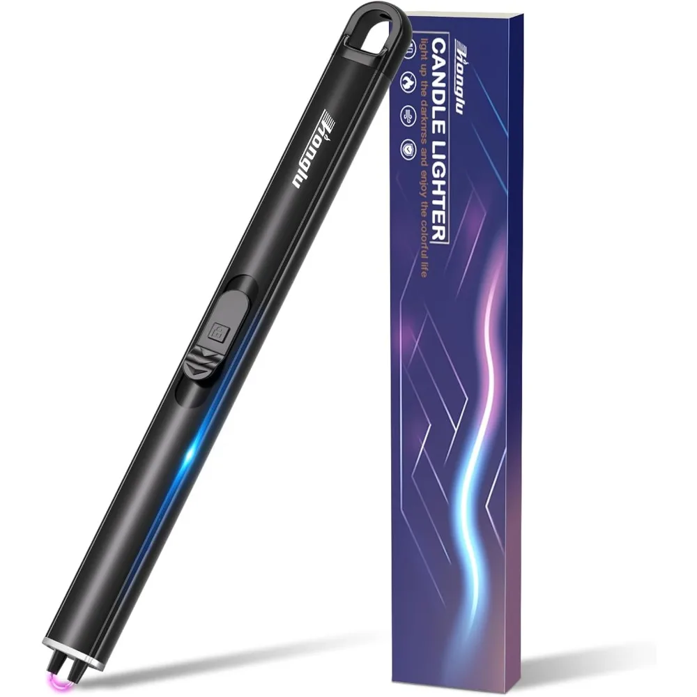 Encendedor eléctrico más ligero, encendedores de arco largo de plasma USB, cerradura de seguridad recargable para cocinar barbacoa, sin combustible de butano, envío rápido
