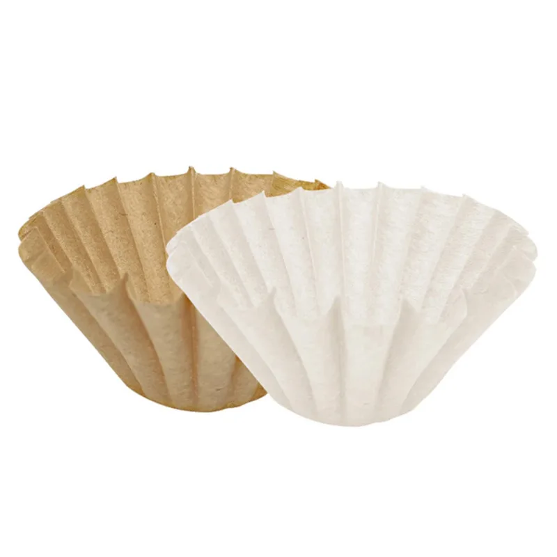 50PCS Kraft Papier Kaffee Filter Tassen Schüssel Form Origami Hand Gebraut Tropf Well Einweg Tasse für Übergießen Espresso – Detail 7