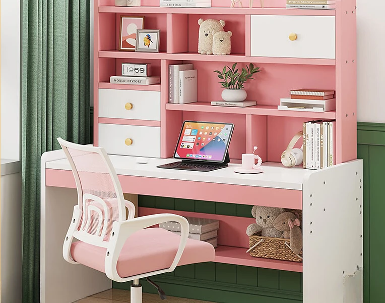 

Children's and students' home desks, bookshelves, integrated desk storage shelves, adjustable computer desks, writing racks