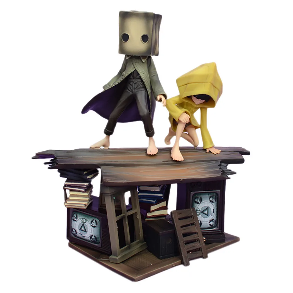 

NEW 21CM Little Nightmares Six & Mono PVC Figure Toy Collection Model Statue Action Figure Model Toy Desktop Ornament Gifts
