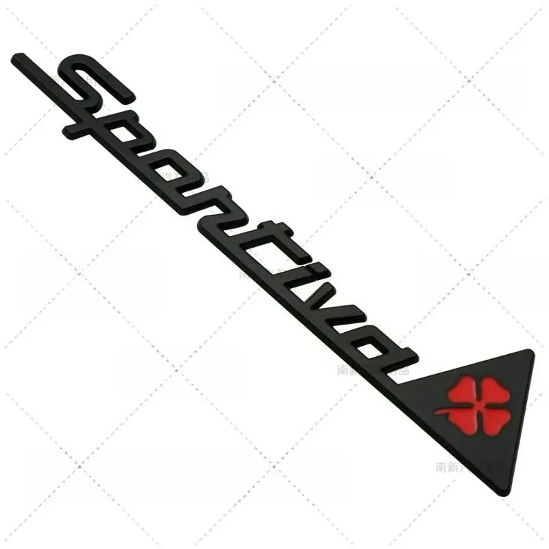 High-quality Modification Metal Stickers SPORTIVA Four-leaf Clover Scratch Cover Car Personalized Accessories