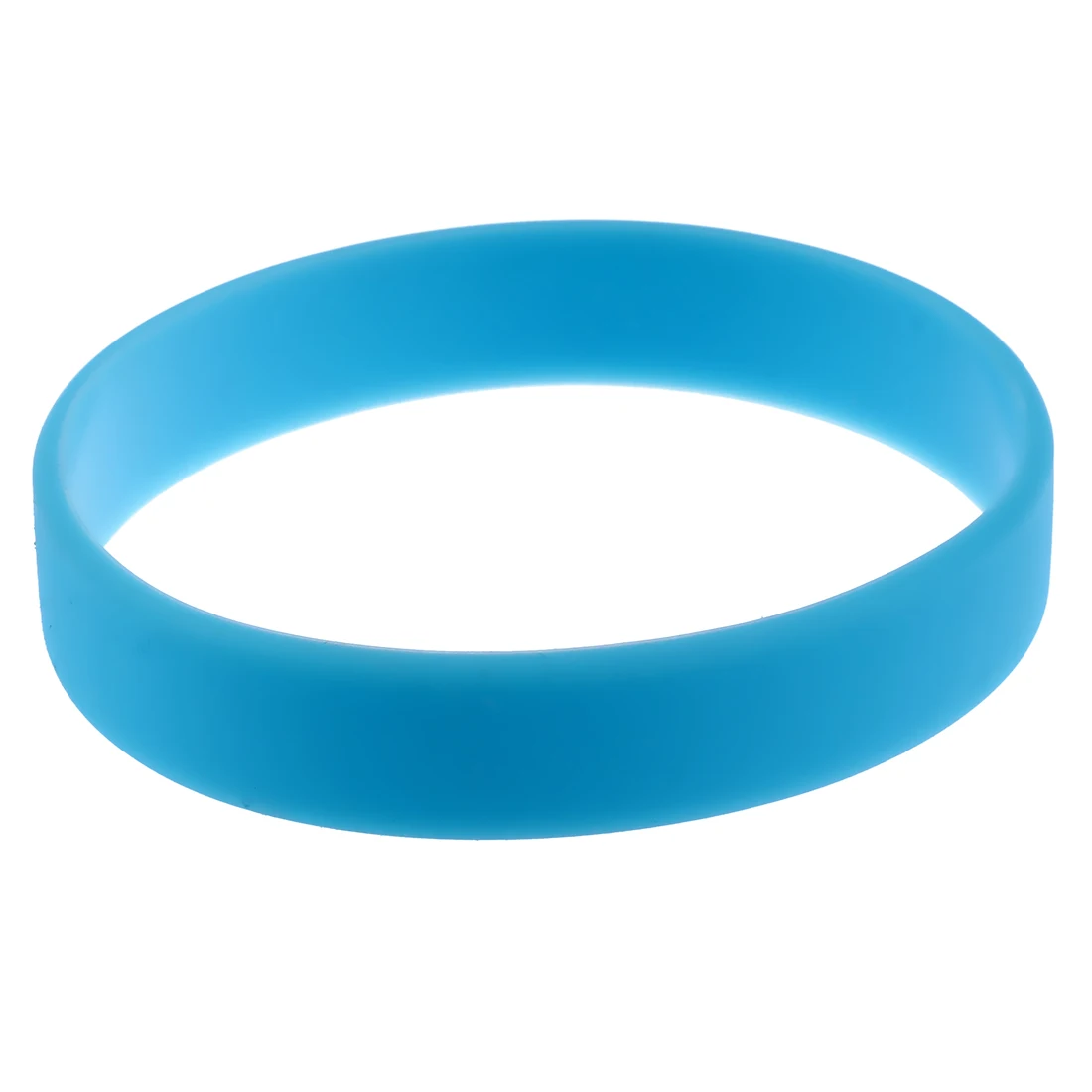 Fashion Silicone Rubber Elasticity Wristband Wrist Band Cuff Bracelet Bangle sky blue