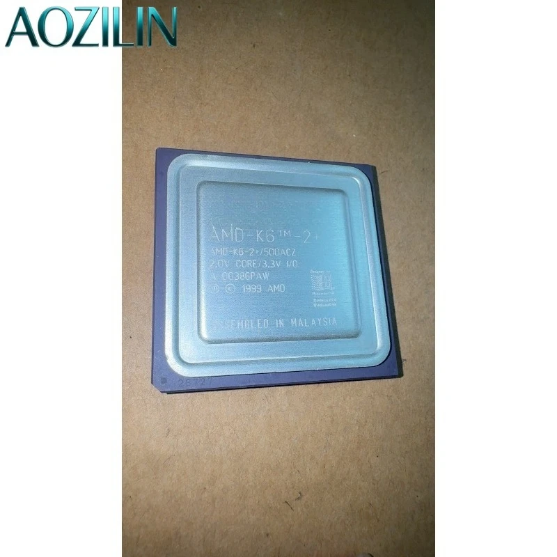 AOZILIN AMD-K6-2+/500ACZ Retro Microprocessor Good Appearance In Stock Vintage Computer CPU