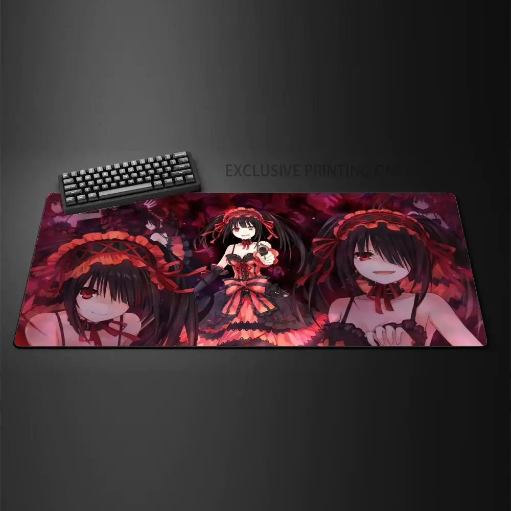 

XXL Luxury Mouse Pad Anime Tokisaki Kurumi Pc Gamer Cabinet Desk Mat Keyboard Computer Soft Deskpad Gaming Accessories Mousepad