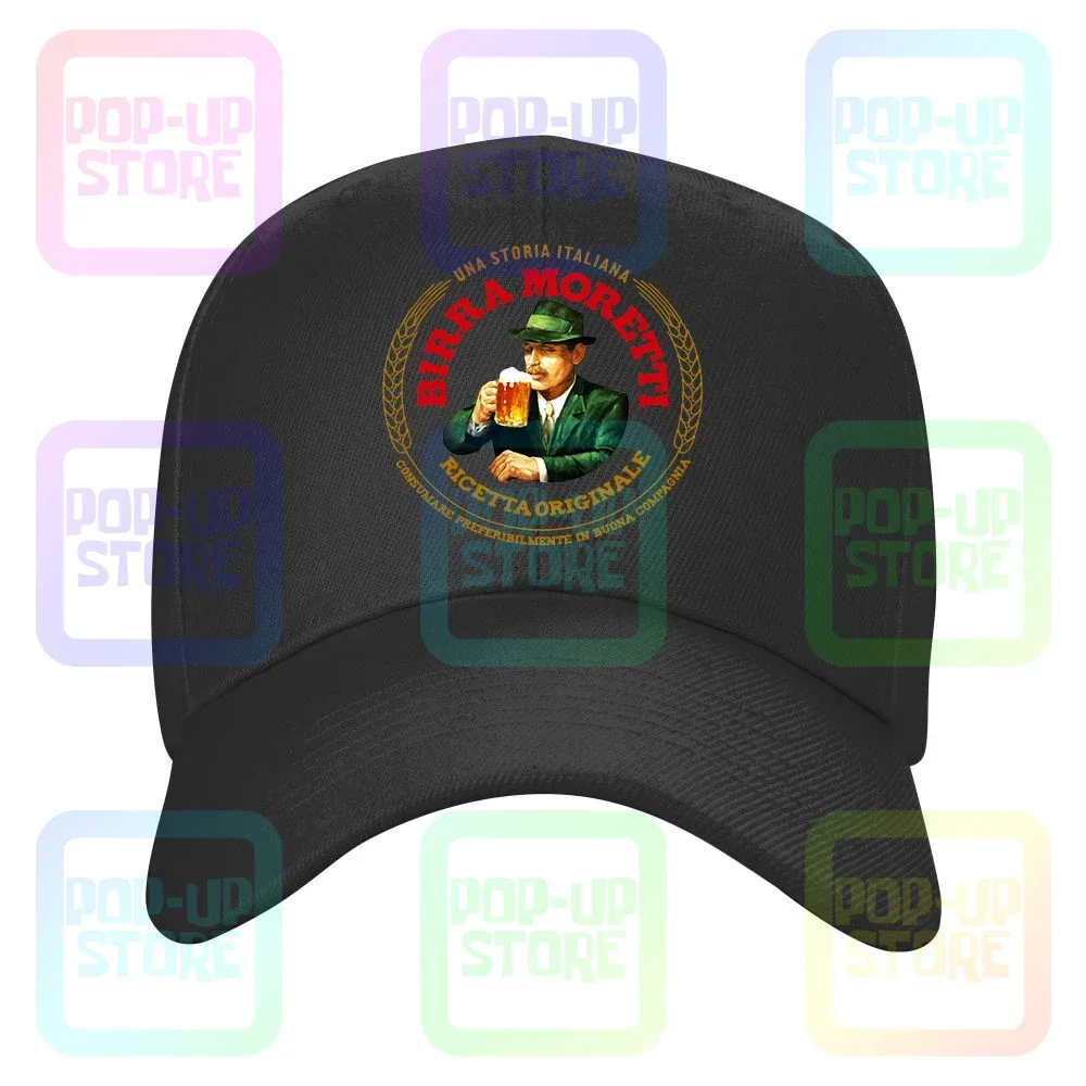 

Birra Moretti Italian Beer Alcohol Drink Cotton Truck Driver caps Baseball Cap For Men&Women