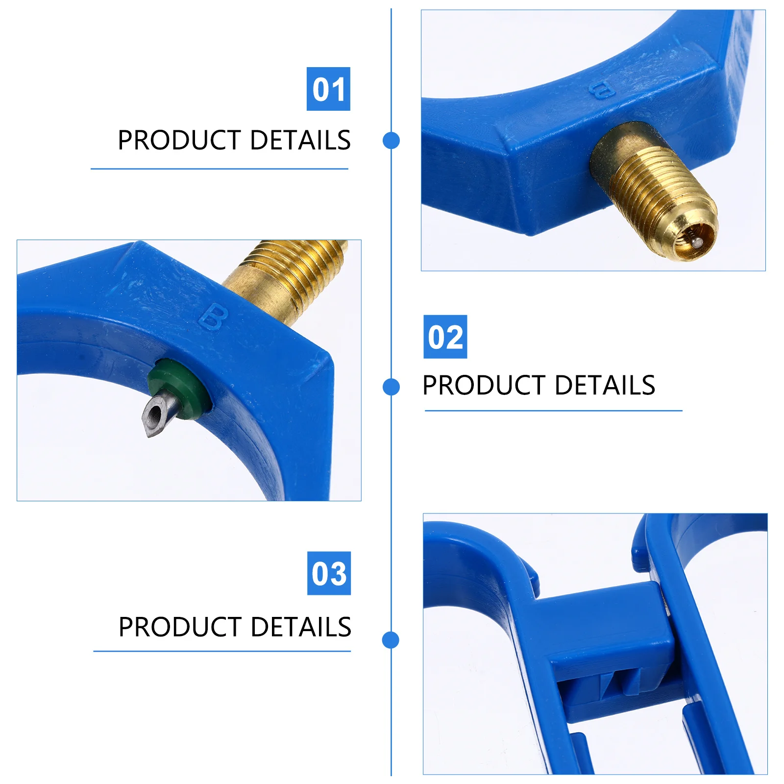 

1Pcs Refrigerant Bottle Open Tool Tap Valve Side Punch Puncher R134a Adapter Leak Proof Auto Tool Can Tap Valve