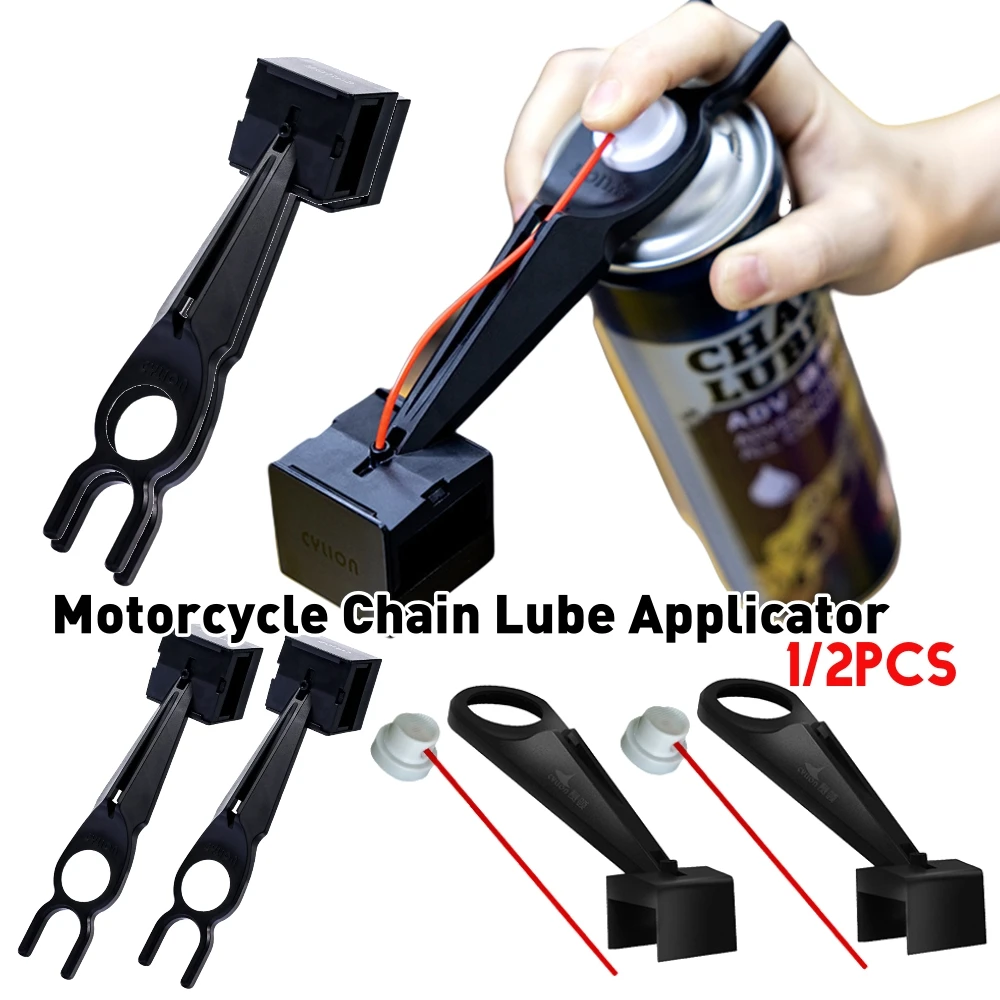 Motorrad-Kettenschmiermittel-Applikator, schmutzfreier Kettenwachs, Kettenreiniger-Aufsatz, Werkzeug für Motorrad-Kettenschmieröler für Motorräder