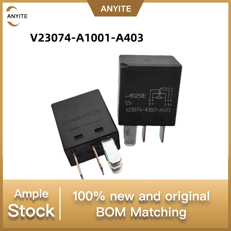 5PCS/lot  V23074-A1001-A403  V23074-A1001  V23074   5PIN 12V 12VDC  30a