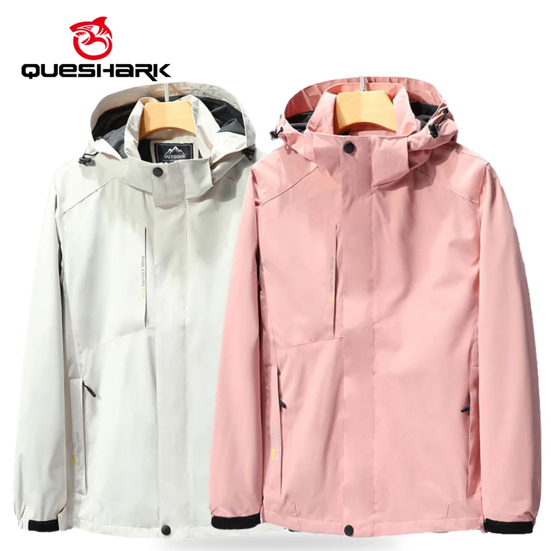 

Queshark женская походная куртка легкая весенне-осенняя ветровка из софтшелла для езды на велосипеде, бега, скалолазания, верхняя одежда (M-3XL)