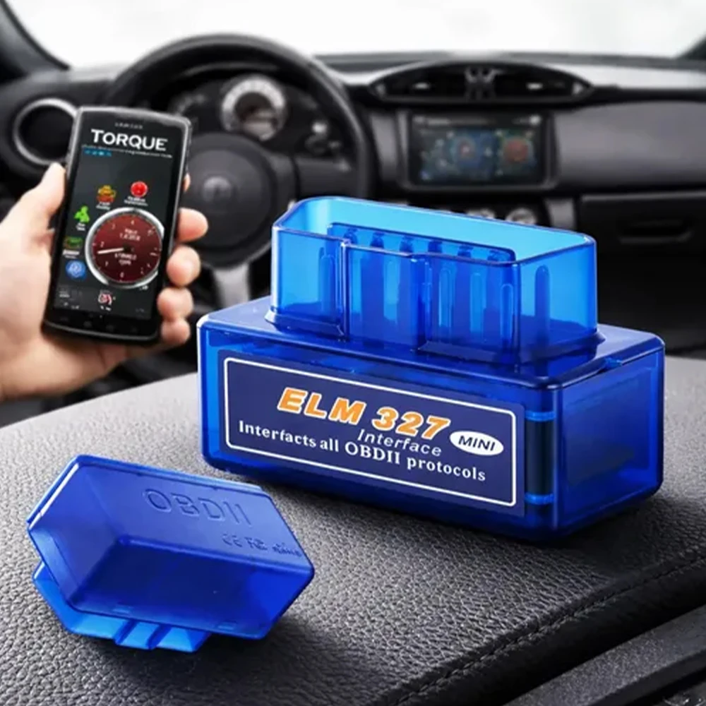 Scanner Bluetooth OBD2 EML 327 para Android, Mini Ferramenta de Diagnóstico Automotivo para Carros