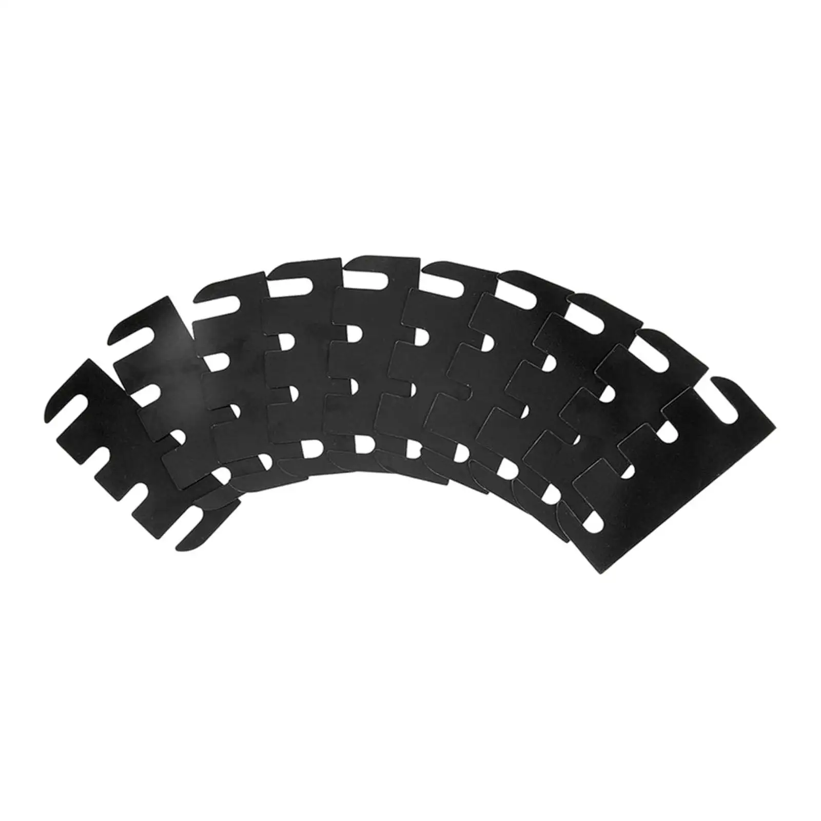 Door Hole Filler Plate PVC Hinge Shim Repair Kit Universal Spacer for Cabinet Locks and Doors