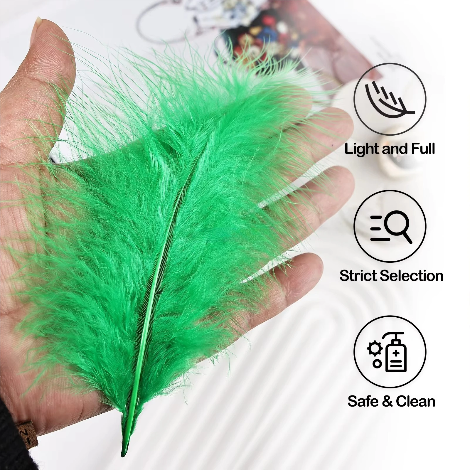 Piume decorative di piume di struzzo morbide e soffici da 4-6 pollici di alta qualità per cappelli Piume per costumi di danza