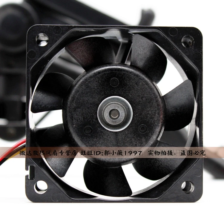 SANYO DENKI 109R0612D401 DC 12V 0.21A 60x60x25mm 3-Wire Server Cooling Fan